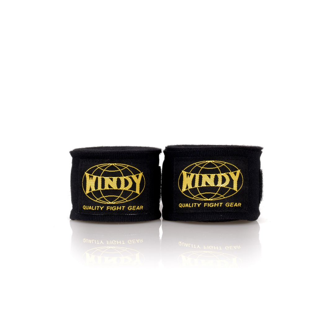 Windy Hand Wraps - Black/Gold