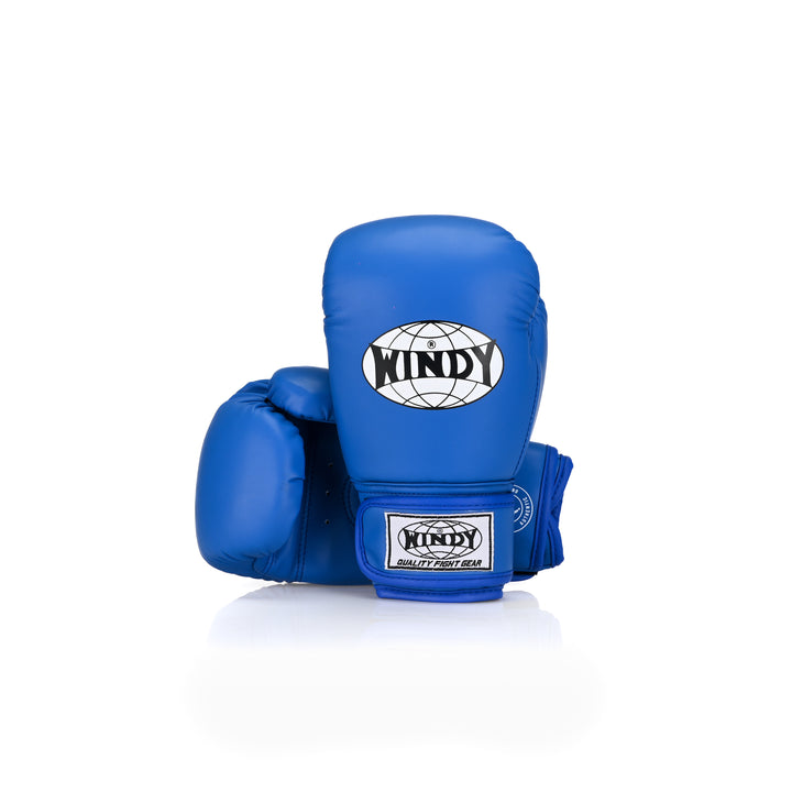 Windy Blue BGVH Gloves. Classic Genuine Leather Gloves for Boxing and Muay Thai